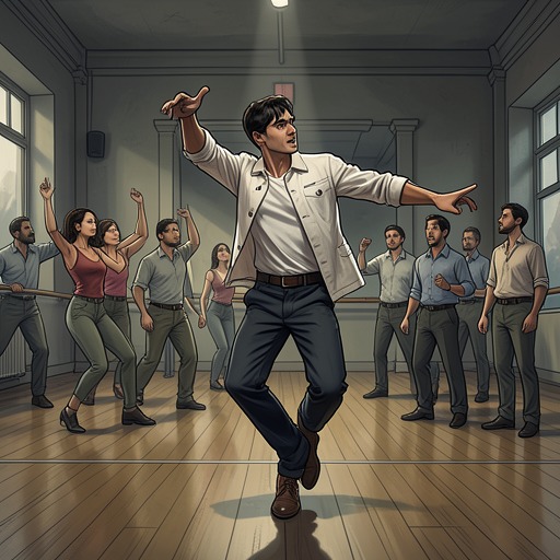 Dance between Discipline and Freedom from "O fenômeno Jungkook: O sucesso do BTS e a criação de um superstar mundial". This flow traces how Jungkook learns to balance synchronized group discipline with the freer expression of a solo performer.