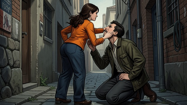 A Kiss in the Alley from "How to Flirt with A Naked Werewolf". A Kiss in the Alley Conflict Turns Intimate Cooper argues that Mo will leave and disappoint the community, and she retreats to the alley hurt and furious.