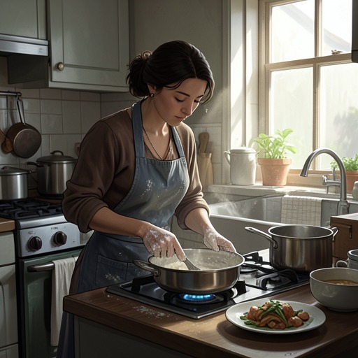 Food as Care and Courtship from "How to Flirt with A Naked Werewolf". Meals and food gifts repeatedly express welcome, attraction, work, apology, and the practical labor of keeping a community together.