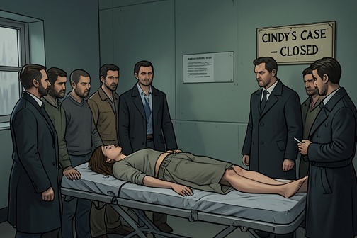 Cindy's kidnapping and death from "The Vampire Prince’s Bride". Cindy's kidnapping and death is the defining crime behind Oskar Freyson's prolonged investigation of David Fezioni.