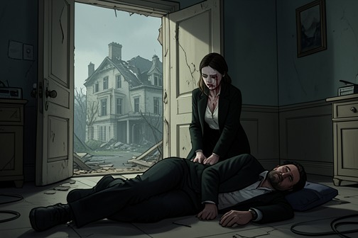 Mack and Oliver's reunion from "The Vampire Prince’s Bride". Mack and Oliver's reunion is the emotional resolution of the mansion battle's apparent loss.