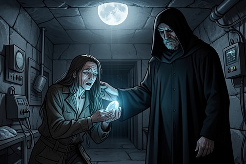 Rescue of Ella from the Dark Moon from "The Vampire Prince’s Bride". Rescue of Ella from the Dark Moon is a clandestine medical extraction from a prison beneath the frozen Dark Moon.