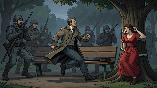 Ransom Trap from "The Vampire Prince’s Bride". The Captive Detective False Exchange Joseph follows the ransom demand and is ambushed in a park.