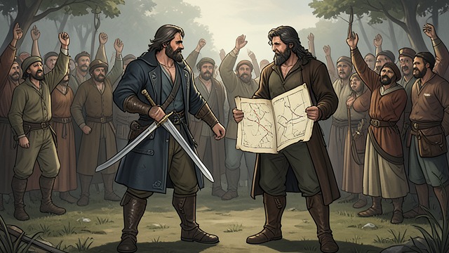 Challenge and Proof from "The Vampire Prince’s Bride". Authority Earned Contest Heirs and leaders prove legitimacy through duels, trials, evidence, or public courage.