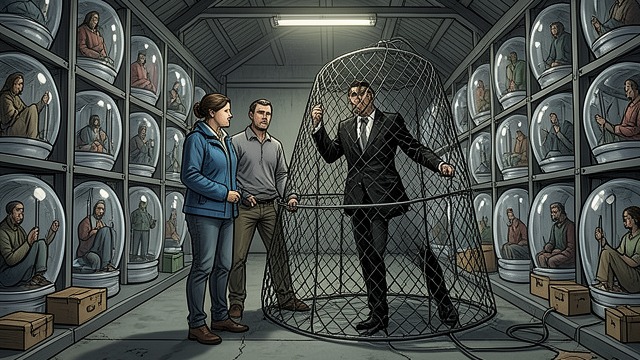 Cargo Ship Assault from "The Vampire Prince’s Bride". Boarding the Human Archive Stasis Population Tom and Sara enter the cargo ship and find hundreds of humans in human stasis pods.