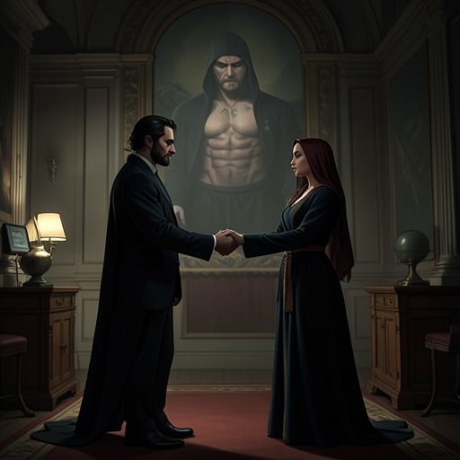 The Rothgar Succession Crisis from "The Vampire Prince’s Bride". This flow follows Darilth and Ella from a forbidden bond through royal betrayal to the recovery of the Rothgar throne.
