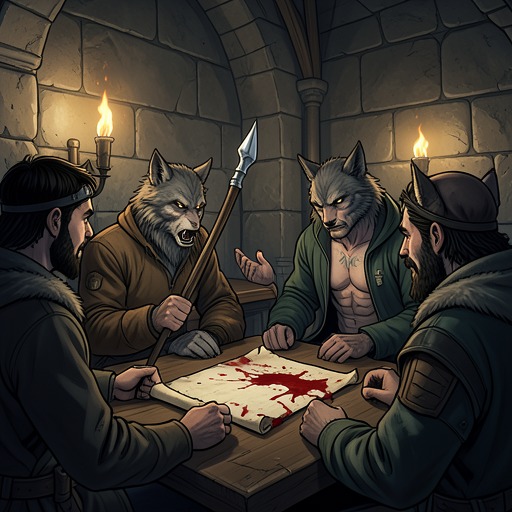 The Alpha Succession Crisis from "The Vampire Prince’s Bride". This flow traces how reproductive law, hidden parentage, and personal choice reshape several werewolf leadership systems.