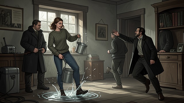 Escape and Rescue from "Of Fates & Fables (The Complete Series)". Escape and Rescue A dangerous interruption Romy attacks Justice with her prison bucket while escaping, believing she has no other chance.