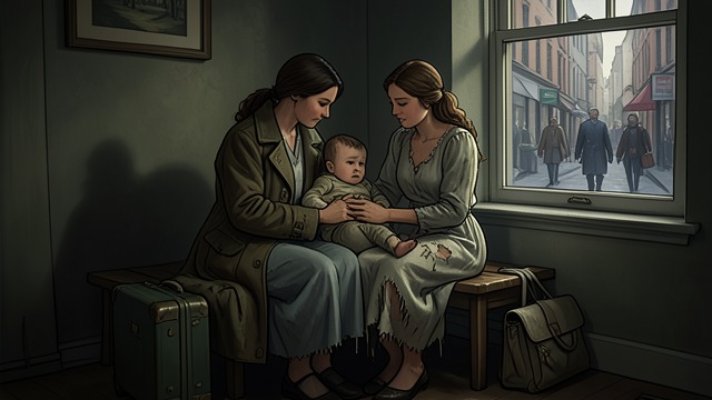 The Mothers’ Rescue from "RE". The Mothers’ Rescue Karen Williams and Sandra MacIntire shelter Tabitha Moore after the conflict with Lisa Moore.