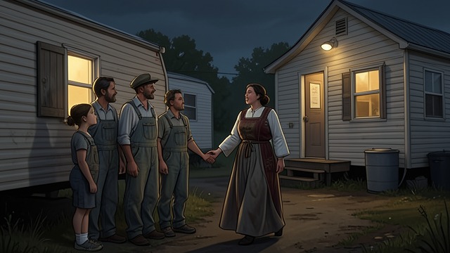 A Search for Community from "RE". A Search for Community Tabitha Moore proposes church attendance because Shannon Moore needs connection beyond the trailer.