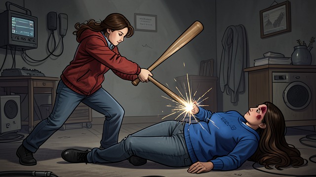 The Bat Strike from "RE". The Bat Strike Erica Taylor attacks Tabitha Moore with a baseball bat after learning that Ashlee Taylor has been removed from the family.
