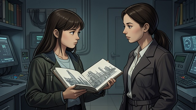 The Future Drawing from "RE". The Future Drawing Alicia Brooks realizes Tabitha Moore knows the details of Alicia’s private future artwork.