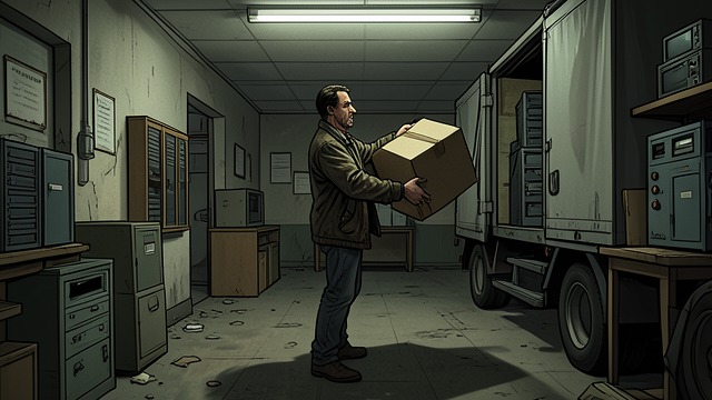 The Computer Theft from "RE". The Computer Theft Daniel Moore steals a shipment of IBM, Compaq, and Toshiba computers from a Sandboro department store.