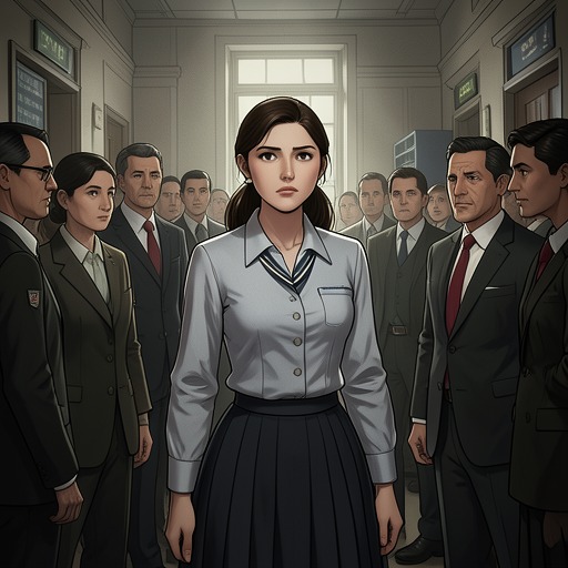The Social World of Springton from "RE". This flow follows the changing social status of Tabitha Moore within Springton’s school and church communities.