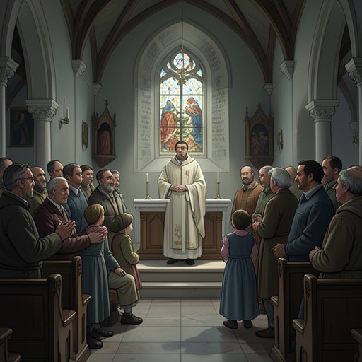 Church and Community from "RE". This flow traces the Moore family’s tentative entry into church life and the conflict between welcome and judgment.