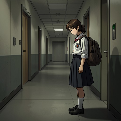 The School Exit from "RE". This flow traces Tabitha Moore’s withdrawal from Springton High School and the institutional consequences of failing to protect her.