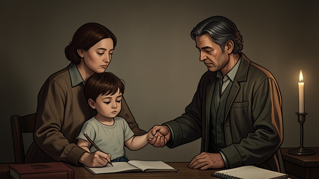 The Childhood Drawing from "CEO's Beloved Honey Girl". A Child's Picture The imagined family Su Xiangcheng draws her parents holding her hand, believing that excellence might somehow restore what has been lost.
