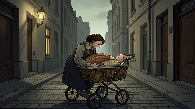 The Ham in the Pram from "Pamela's War". The Ham in the Pram Illegal Acquisition Marie Wheeler secures a whole ham through a pub contact and hides it in her granddaughter’s pram.