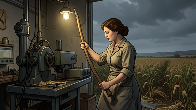 Civilian Labor from "Pamela's War". Civilian Labor Replacing Men Pamela Wheeler Fellows works in an aircraft factory and later joins the Women’s Land Army.