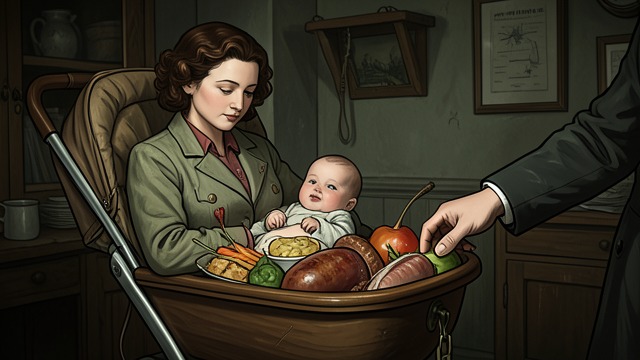 Grandmother’s Pram from "Pamela's War". Grandmother’s Pram Baby’s Arrival After Pamela gives birth, Marie Wheeler helps supply the new household.