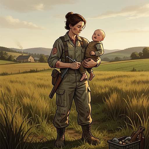The Land Army Transformation from "Pamela's War". This flow traces Pamela’s movement from factory resistance to agricultural belonging and pregnancy.