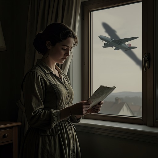 The Airmen Who Do Not Return from "Pamela's War". This flow traces Pamela’s romantic attachment to young airmen and the accumulating losses that reshape her understanding of love.