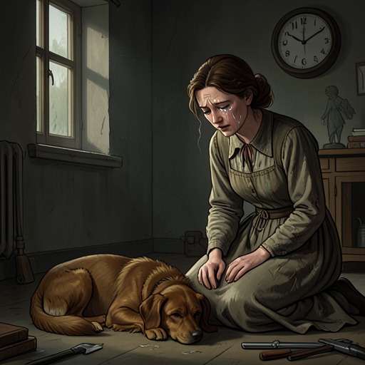 Bonzo’s Short Life from "Pamela's War". This flow traces Pamela’s bond with Bonzo from playful companionship to a death caused by wartime darkness.