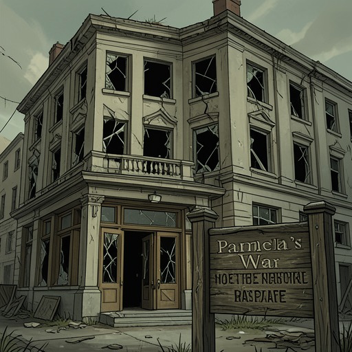 The Woodman Hotel’s Rise and Fall from "Pamela's War". This flow follows the family hotel from ambitious prosperity to wartime collapse and forced removal.
