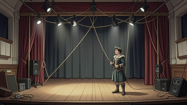 A Trap Installed from "Stephen King Three Classic Novels Box Set: Carrie, 'Salem's Lot, the Shining". A Trap Installed Concealed Rigging William Nolan enters the school auditorium and installs pulleys and twine above the stage.