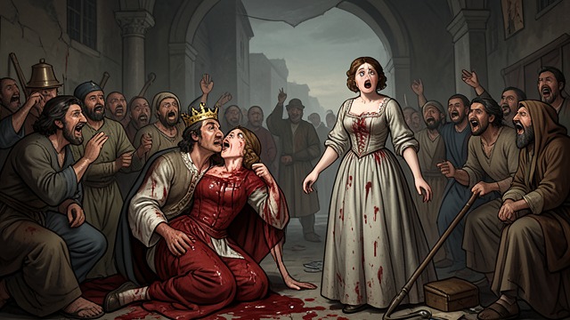 The Same Scene Repeated from "Stephen King Three Classic Novels Box Set: Carrie, 'Salem's Lot, the Shining". The Same Scene Repeated Blood and Laughter The buckets fall, blood covers the crowned couple, and the crowd laughs.