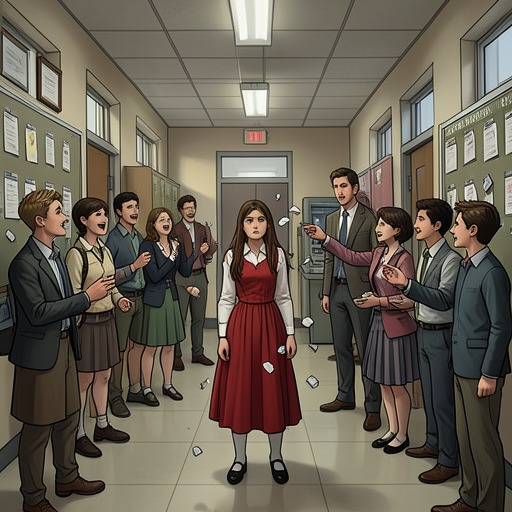 The School’s Moral Conflict from "Stephen King Three Classic Novels Box Set: Carrie, 'Salem's Lot, the Shining". This arc follows the clash between student cruelty, limited school discipline, and the adults’ attempt to protect Carrie without fully understanding her world.