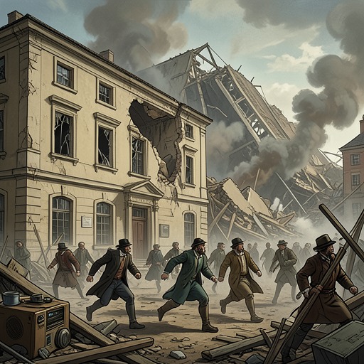 The Town’s Failing Safety Net from "Stephen King Three Classic Novels Box Set: Carrie, 'Salem's Lot, the Shining". This arc follows the failure of physical protections and emergency systems as the disaster overwhelms Chamberlain.