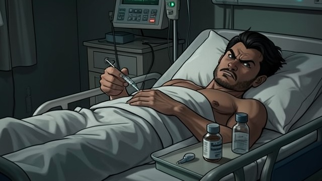 The Medication Switch from "Mon Loup Alpha". The Medication Switch A Coercive Plan Julien replaces the intended injection with potassium chloride and threatens Sam with it.