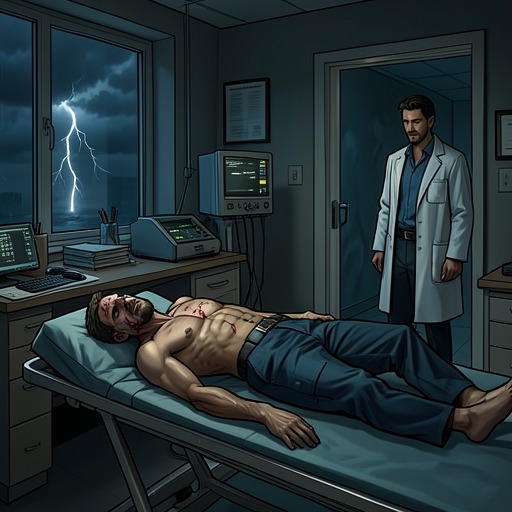 Nemrod’s Exposed Vulnerability from "Mon Loup Alpha". Nemrod’s strength is repeatedly undercut by injury, poisoned weakness, fragmented memory, and the danger of attachment.