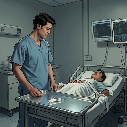 Nursing and Ethical Boundaries from "Mon Loup Alpha". Julien’s clinical identity first guides him toward care, then becomes compromised when he uses his hospital role to threaten a patient.
