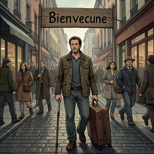 A Stranger in Montréal from "Mon Loup Alpha". Julien’s move, language limits, and search for community establish the isolation from which his crisis grows.