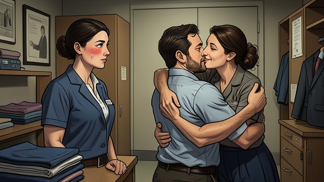 New Marriage from "Falling For The CEO: BAD BOY ROMANCE". Affection In The Staff Room Domestic Tenderness Miranda and Jim Kruger openly enjoy one another even during a demanding hotel shift.