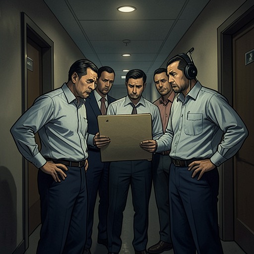The Employee Community from "Falling For The CEO: BAD BOY ROMANCE". This flow follows the hotel staff as a collective network that protects Diana and absorbs the costs of restructuring.