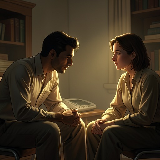 Diana And William’s Emotional Intimacy from "Falling For The CEO: BAD BOY ROMANCE". This flow traces how conversation and shared vulnerability deepen attraction into emotional dependence and commitment.