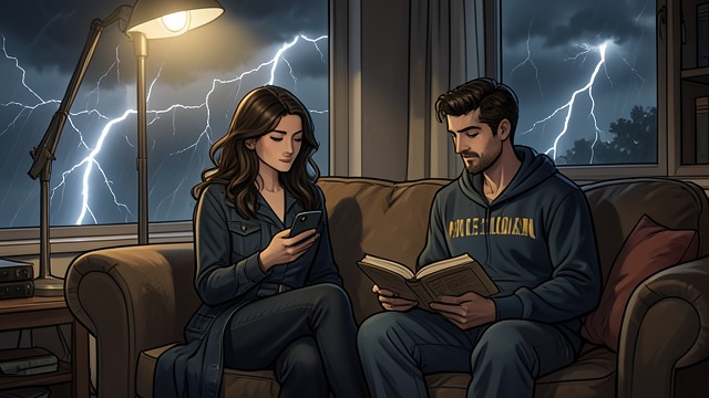 Storm-Bound Confessions from "Roommate Wars & Midnight Kisses (My College Romance)". Fear Made Audible The storm makes Leah Kim’s past physically present.