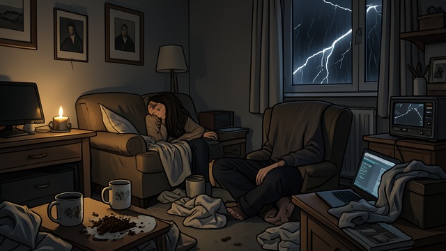 Home as Battlefield and Refuge from "Roommate Wars & Midnight Kisses (My College Romance)". The Room Changes Meaning Everyday Friction Coffee grounds, labeled mugs, refrigerator shelves, laundry, and trash turn the apartment into a battlefield of…