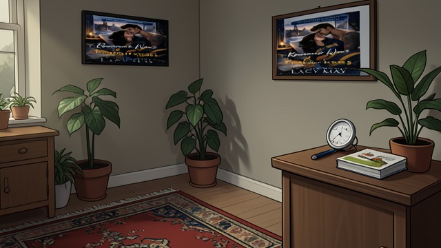A Chosen Home from "Roommate Wars & Midnight Kisses (My College Romance)". From Sublet to Shared Life Evidence of Belonging By the ending, the studio contains a rug, living plants, a photo strip, counseling materials, and an…