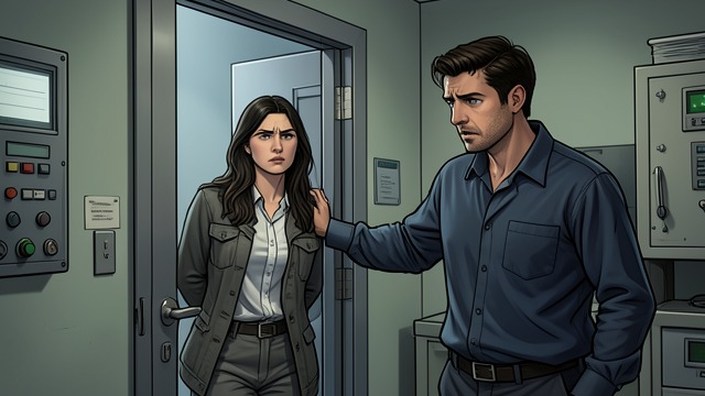 Protective Reaction from "Roommate Wars & Midnight Kisses (My College Romance)". Liam Watches the Scene Outside the lab, Liam asks whether Leah wants him to walk her home.