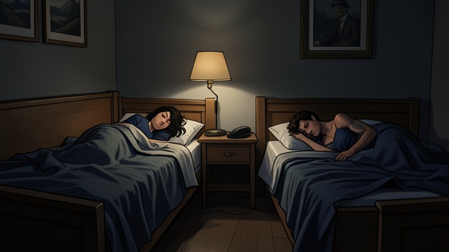 Trust Under Pressure from "Roommate Wars & Midnight Kisses (My College Romance)". Distance After the Fight Back in Apartment 3B, Leah and Liam occupy separate sleeping spaces and avoid reopening the argument.