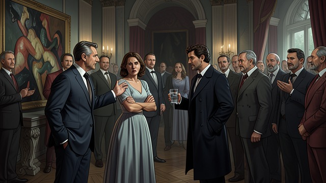 The Painting and the Outburst from "The Executive Assistant: A female CEO·male assistant workplace romance". The Painting and the Outburst Alcohol loosens restraint As Russell bids on an abstract painting, Alison openly mocks both the work and his explanation of it.