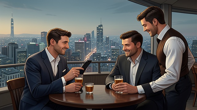 A First Official Date from "The Executive Assistant: A female CEO·male assistant workplace romance". A First Official Date A public evening together Alison and Cameron meet openly for dinner at a rooftop bar and discuss their work, friends, and plans.