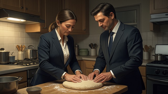 Cooking Together from "The Executive Assistant: A female CEO·male assistant workplace romance". Cooking Together Time is not optimized Alison and Cameron make pasta together instead of ordering food to save time.
