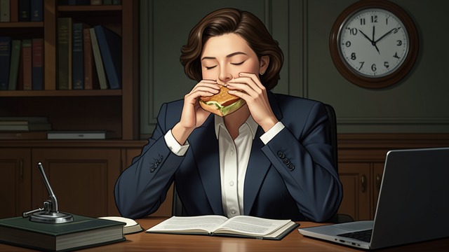 A Meal Without Attention from "The Executive Assistant: A female CEO·male assistant workplace romance". A Meal Without Attention Food becomes secondary Alison often eats quickly at her desk or skips meals while working.