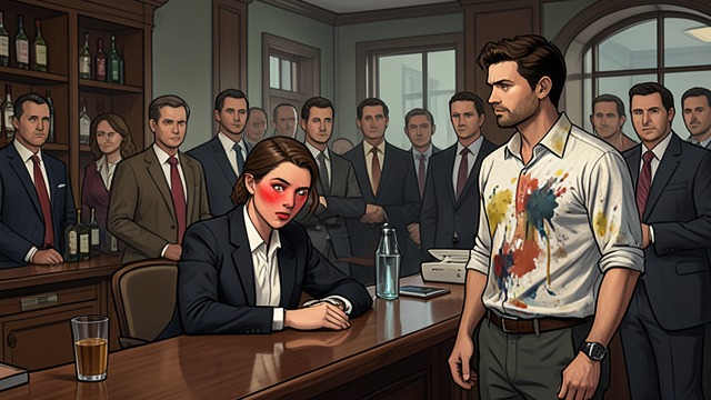 The Cost of a Public Mistake from "The Executive Assistant: A female CEO·male assistant workplace romance". The Cost of a Public Mistake A lapse in composure Alison drinks too much and publicly ridicules Russell’s painting and interpretation.