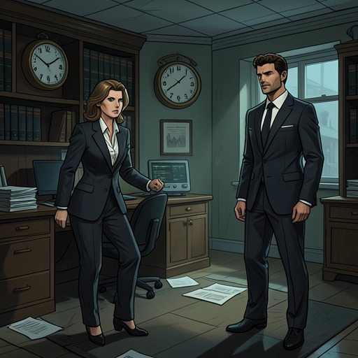 The Campaign Crisis Escalates from "The Executive Assistant: A female CEO·male assistant workplace romance". This thread tracks the change from an apparently completed project to a deadline emergency that drives both team pressure and romantic rupture.